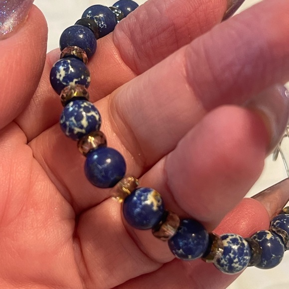 Alex and Ani Blue Expandable Beaded Bracelet - Picture 3 of 3